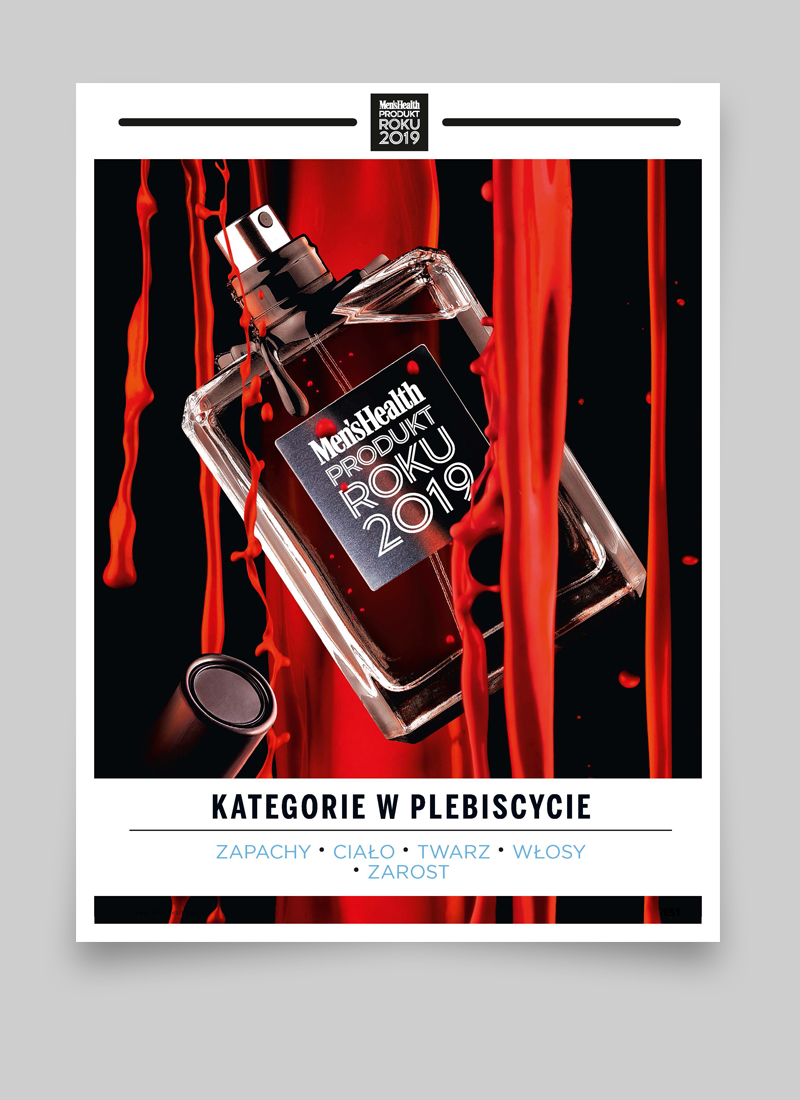 projekt dla Men's Health, projekt magazynu lifestylowego, projektowanie graficzne