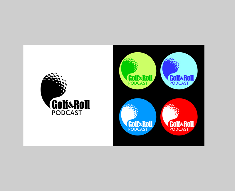 Logo dla podcastów pisma golfowego Golf&Roll